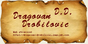 Dragovan Drobilović vizit kartica